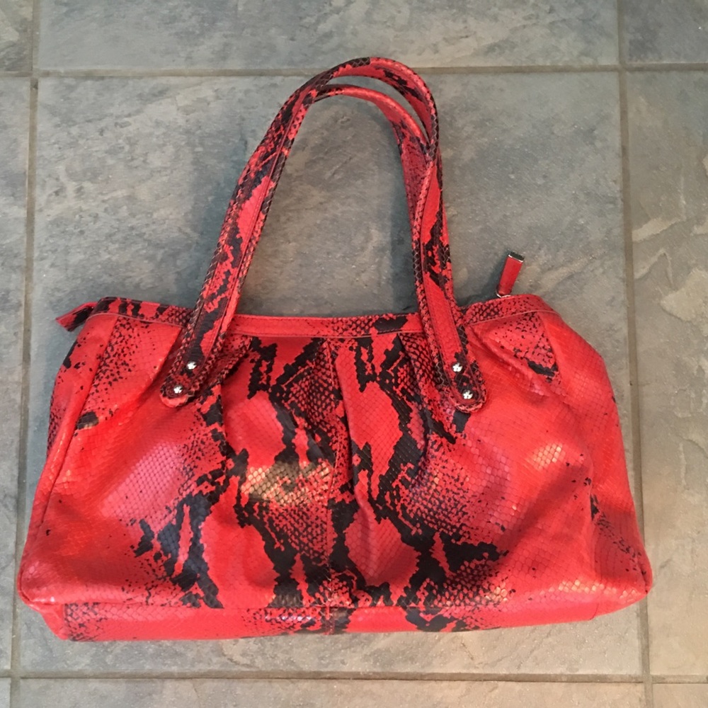Calvin Klein Faux Alligator Handbag